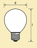 Лампа NARVA AT 15W Е27 230-240V шар матовый