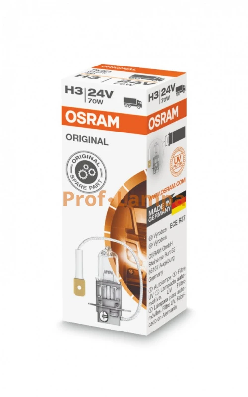 Лампа OSRAM 64156 H3 70W 24V PK22s