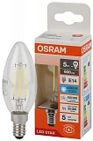 Лампа OSRAM LED RETROFIT CLASSIC B 60 FIL CL 5W/865 E14 B35 6500K 600lm