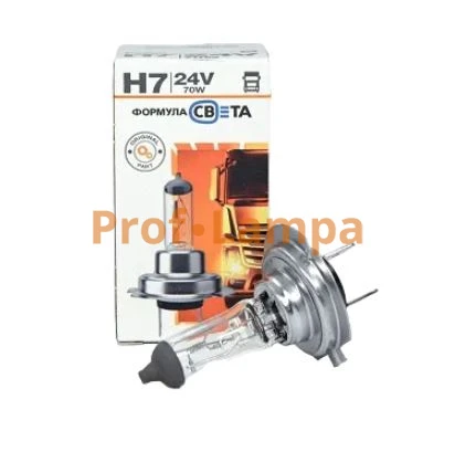 Лампа Формула СВЕТА H7 70W 24V PX26d