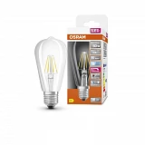 Лампа OSRAM LED DIM SUPERSTAR PLUS CLASSIC EDISON 60 FIL CL 5.8W/940 E27 4000K
