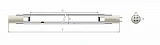 Лампа LightBest GPHHVA 1790T12L/4P 800W 8.0A (аналог TUV 800W XPT, P-38800P)