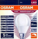 Лампа OSRAM LED DIM PARATHOM CLASSIC P 40 FR 5.3W/827 E14 P45 2700K