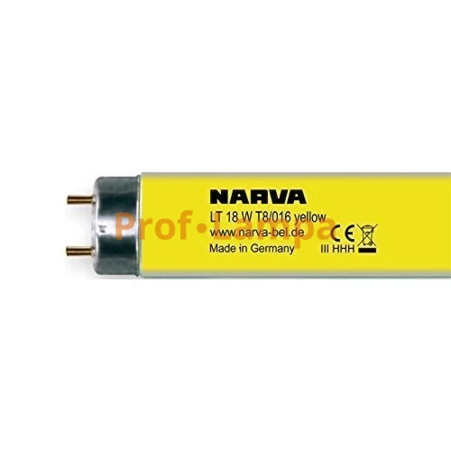 Лампа линейная люминесцентная NARVA LT 18W/016 YELLOW G13