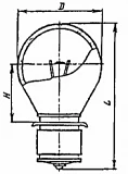 Лампа ОП 12-100 12V 100W спец