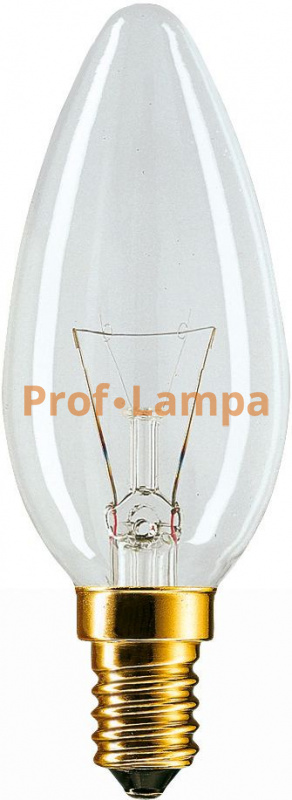 Лампа PHILIPS Standard 40W E14 230V B35 CL 