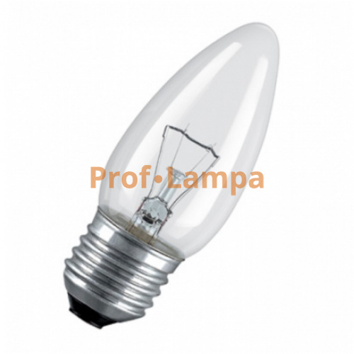 Лампа накаливания GE 40C1/CL/E27 40W 230V свеча
