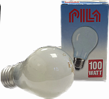 Лампа накаливания PILA A55 100W E27 FR матовая