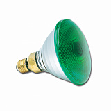 Лампа накаливания SYLVANIA 80W/FL30 PAR38 green E27 рефлекторная