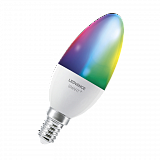 Светодиодная лампа OSRAM E14 SMART+WiFi Candle 40 4.9W/2700…6500K RGBW