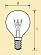 Лампа NARVA AT 40W Е14 230-240V шар прозрачный