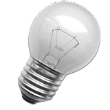 Лампа накаливания Foton P45 10W 230V E27 CLEAR (Прозрачная)