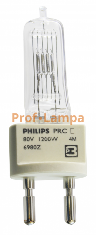 Лампа галогенная PHILIPS Broadway Hi-Brite SE 6980Z CP/110 1200W 80V G22