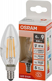 Лампа OSRAM LED RETROFIT CLASSIC B 75 FIL CL 6W/840 E14 B35 4000K