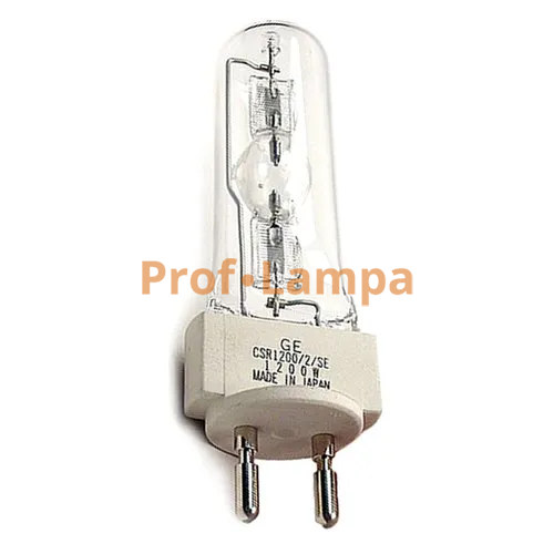 Металлогалогенная лампа GE CSR1200/2/SE 1200W G22 (Osram HSR 1200W/60 G22, Philips MSR 1200W/2 G22)